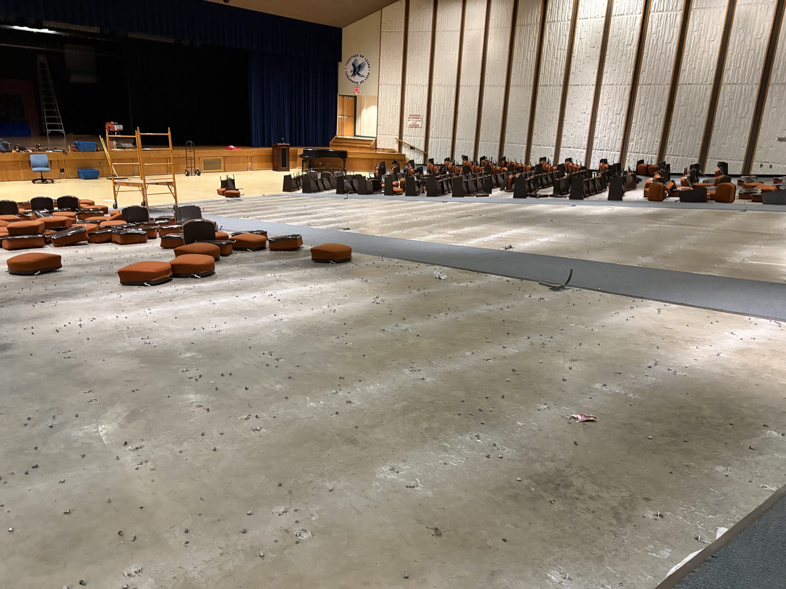 auditorium seating removal