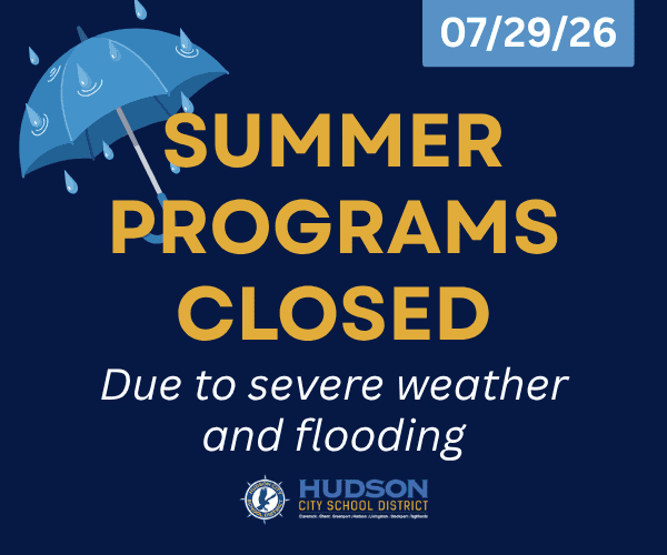 All Summer Programs Closed Today